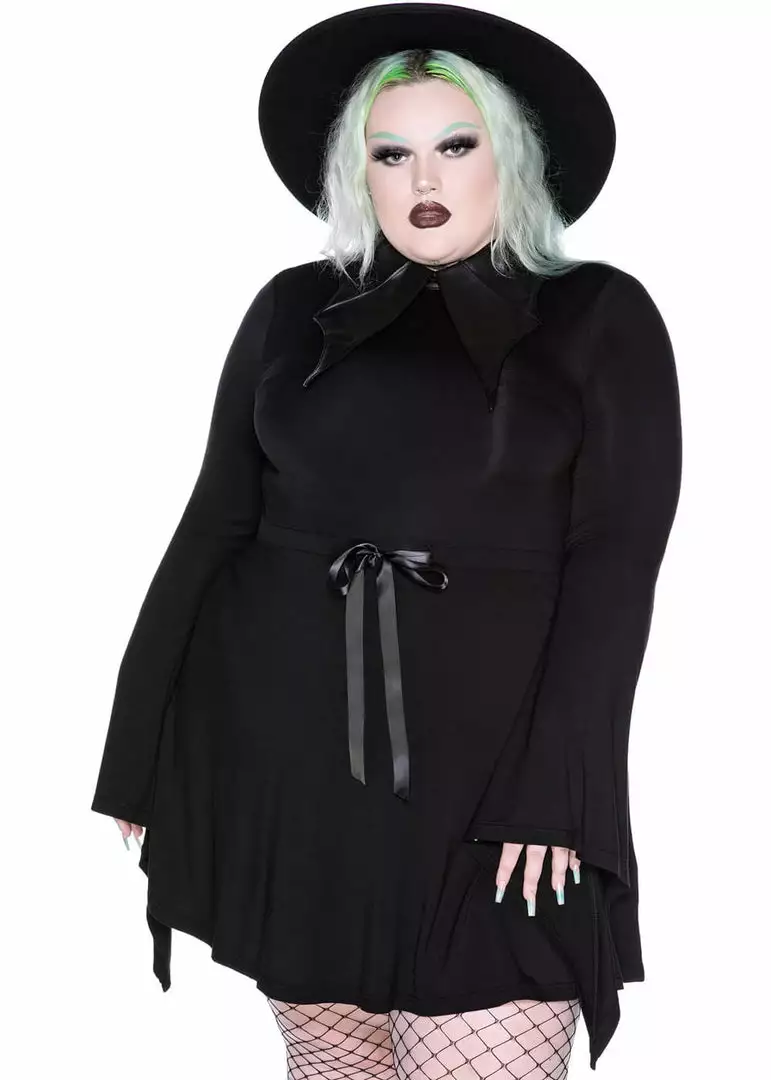 Killstar I'm Bats Collar Dress Black New In 5 Killstar I'm Bats Collar Dress Black New In