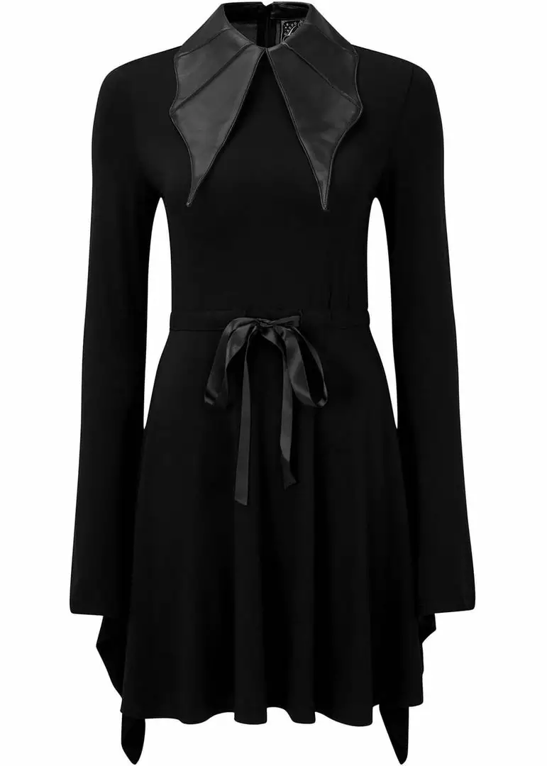 Killstar I'm Bats Collar Dress Black New In 3 Killstar I'm Bats Collar Dress Black New In