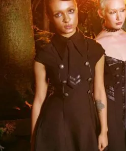 New In Killstar Black Ops Skater Dress Black