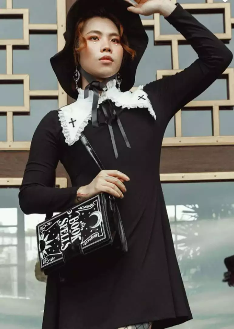 New In Killstar Zanthy Cross Lolita Dress Black 3 New In Killstar Zanthy Cross Lolita Dress Black