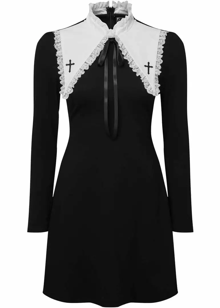 New In Killstar Zanthy Cross Lolita Dress Black 4 New In Killstar Zanthy Cross Lolita Dress Black
