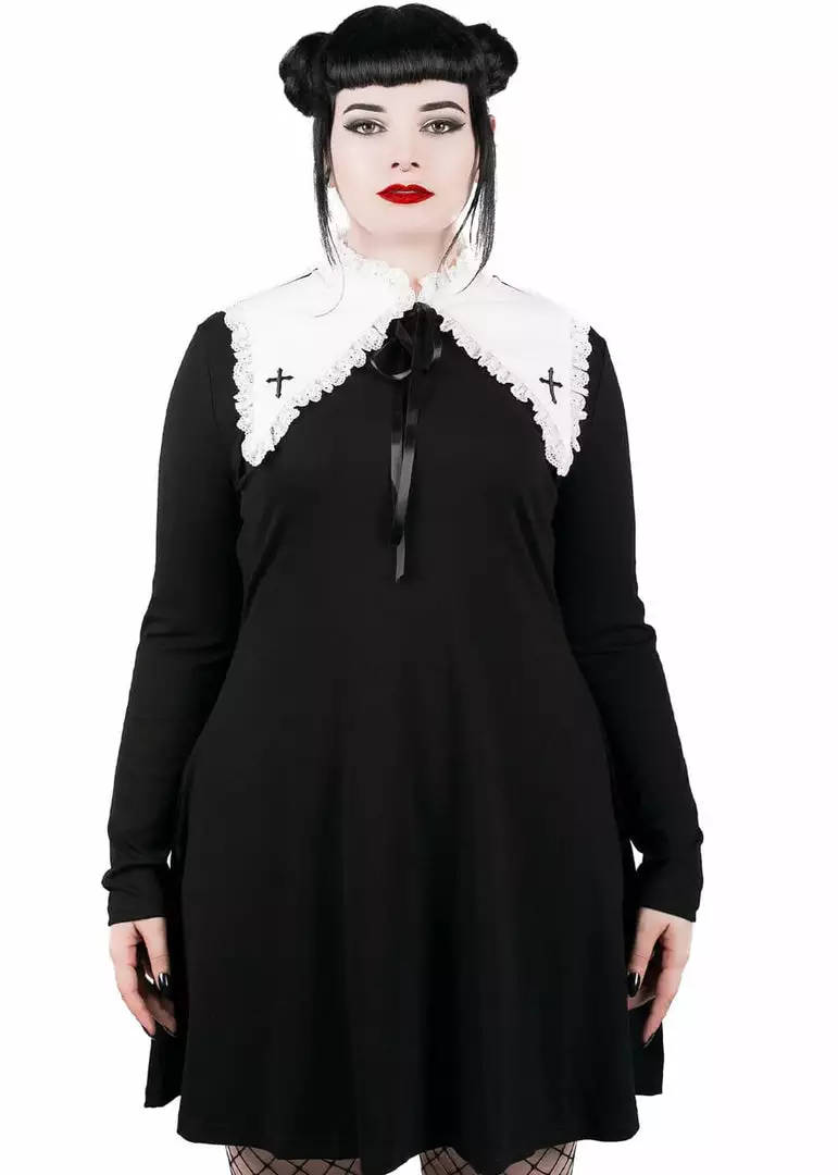 New In Killstar Zanthy Cross Lolita Dress Black 6 New In Killstar Zanthy Cross Lolita Dress Black