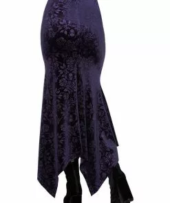 Killstar Roses Are Dead Velvet Maxi Skirt Plum New In 9 Killstar Roses Are Dead Velvet Maxi Skirt Plum New In