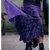 Killstar Roses Are Dead Velvet Maxi Skirt Plum New In 1 Killstar Roses Are Dead Velvet Maxi Skirt Plum New In