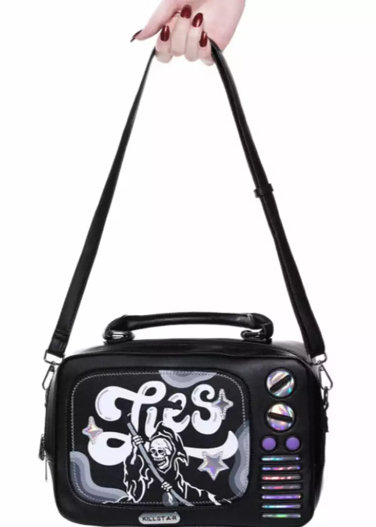 New In Killstar Tv Lies Handbag Black 5 New In Killstar Tv Lies Handbag Black