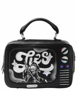 New In Killstar Tv Lies Handbag Black