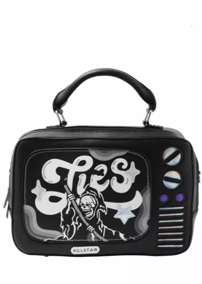 New In Killstar Tv Lies Handbag Black 3 New In Killstar Tv Lies Handbag Black
