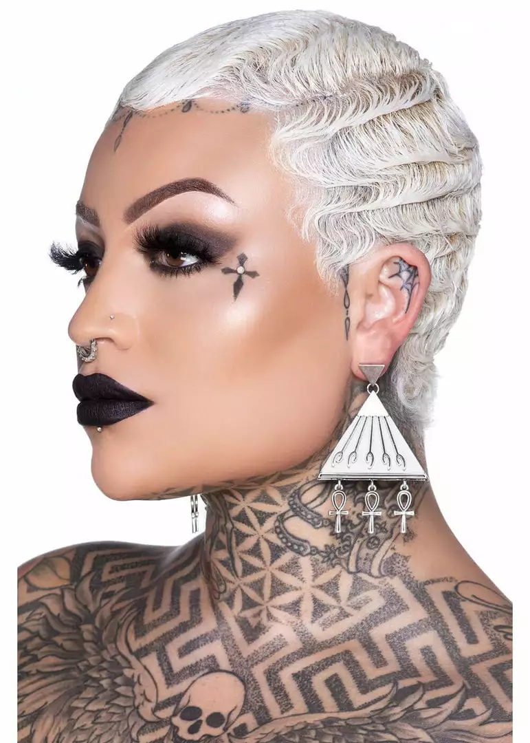 New In Killstar Heaven Sent Ankh Earrings Silver 4 New In Killstar Heaven Sent Ankh Earrings Silver