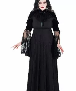 Killstar Countess Lace Maxi Dress Black 11 Killstar Countess Lace Maxi Dress Black
