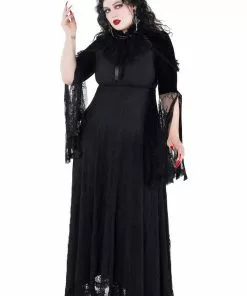 Killstar Countess Lace Maxi Dress Black 12 Killstar Countess Lace Maxi Dress Black