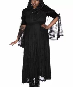 Killstar Countess Lace Maxi Dress Black 13 Killstar Countess Lace Maxi Dress Black