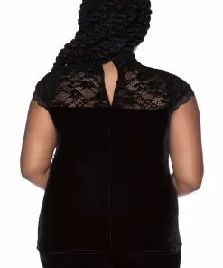 New In Killstar Eternally Yours Keyhole 40's Top Black