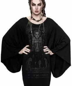 Killstar Judgement Kimono Tunic T-Shirt Black