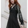 New In Killstar Cycbele Lace 70's Dress Black