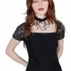 Killstar Octovia Lace 40's Top Black 2 Killstar Octovia Lace 40's Top Black