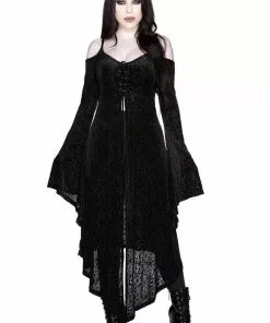 Killstar Grateful Dread Velvet 70's Duster Black New In