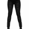 New In Killstar Althea's Evil Velvet Leggings Black