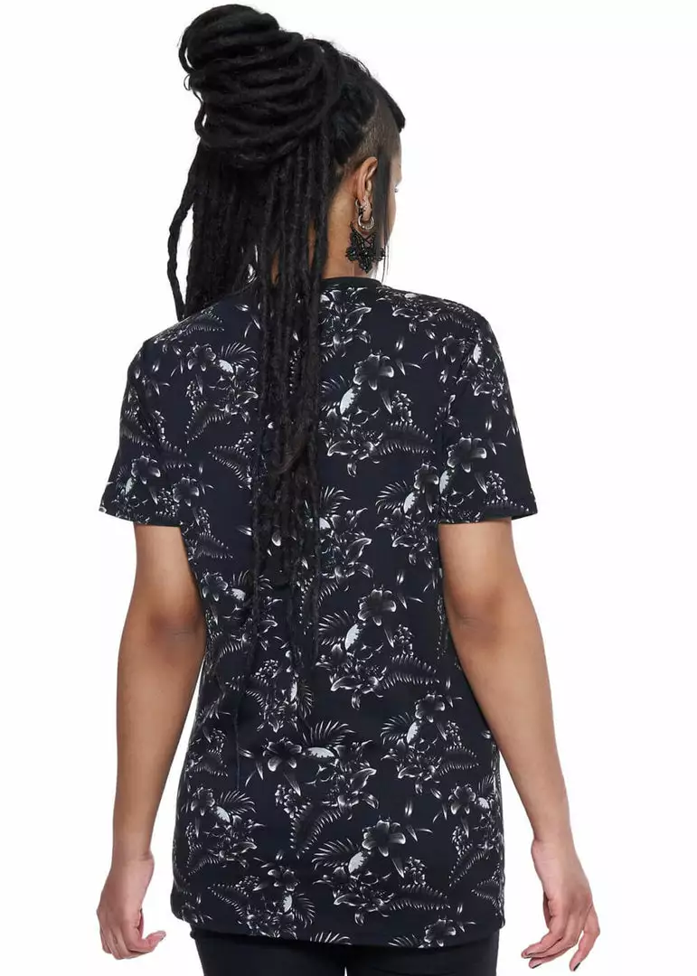 New In Killstar Tsunami Skulls T-Shirt Black 5 New In Killstar Tsunami Skulls T-Shirt Black