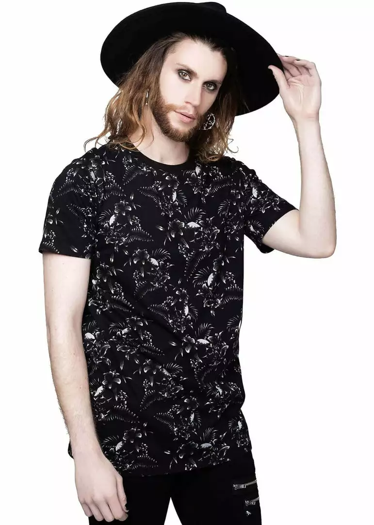 New In Killstar Tsunami Skulls T-Shirt Black 6 New In Killstar Tsunami Skulls T-Shirt Black