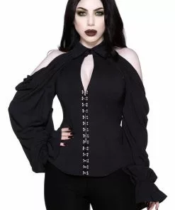 Killstar Devil's Advocate Blouse Black
