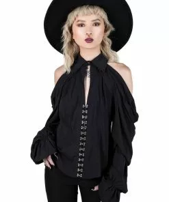 Killstar Devil's Advocate Blouse Black