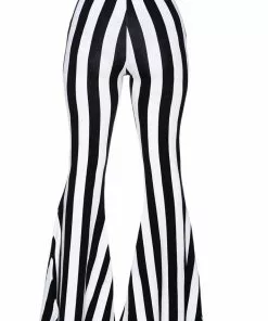 New In Killstar Inferno Room Stripe Flares 70's Trousers Black White 5 New In Killstar Inferno Room Stripe Flares 70's Trousers Black White