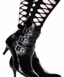 Killstar Mania Skulls Boots Zwart