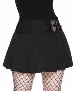 Killstar Bat Girl 80's Mini Skirt Black New In