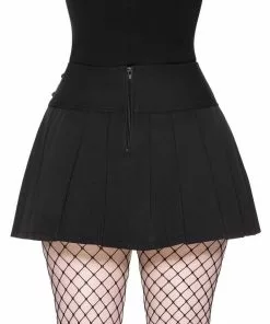 Killstar Bat Girl 80's Mini Skirt Black New In