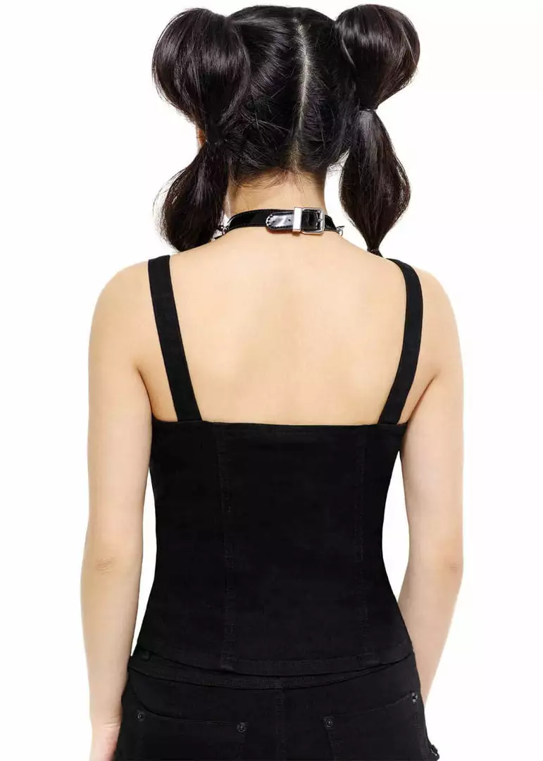 Killstar Disillusion Bat 80's Top Black 6 Killstar Disillusion Bat 80's Top Black