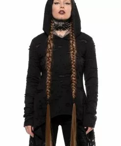 Killstar Hex Hooded Top Black