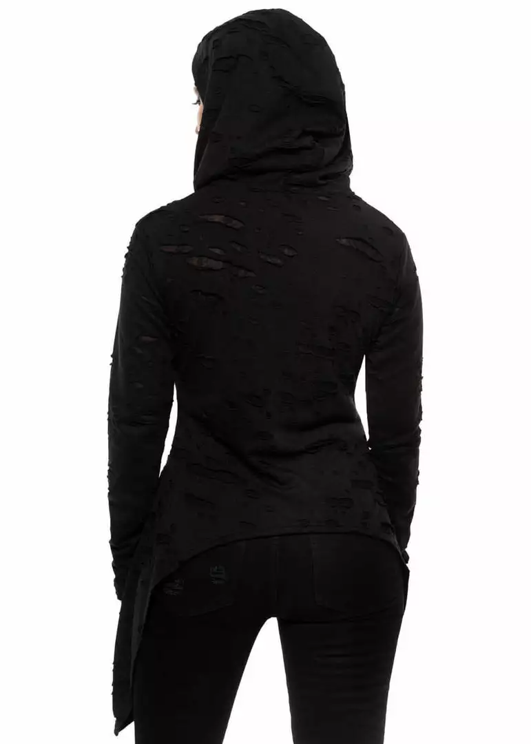 Killstar Hex Hooded Top Black 5 Killstar Hex Hooded Top Black