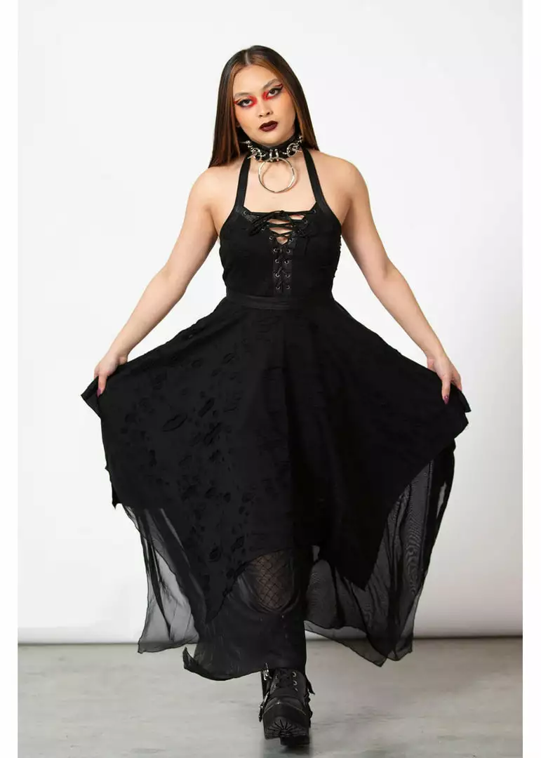 Killstar Badlands Maxi Dress Black New In 5 Killstar Badlands Maxi Dress Black New In