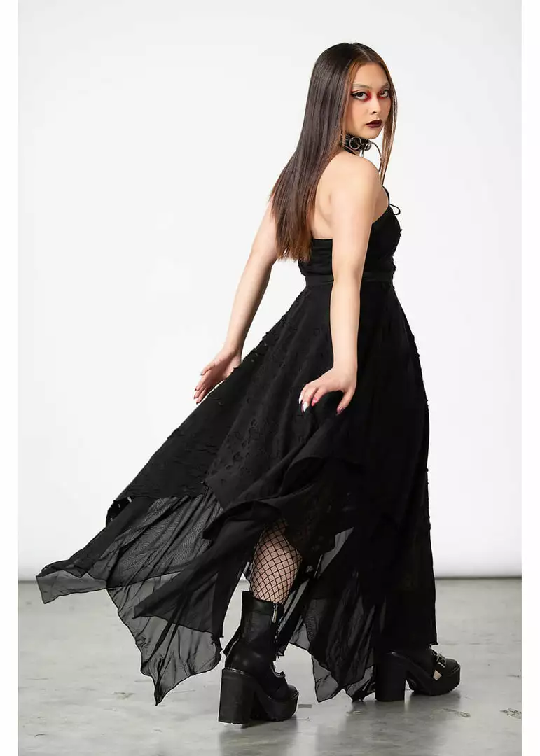 Killstar Badlands Maxi Dress Black New In 4 Killstar Badlands Maxi Dress Black New In