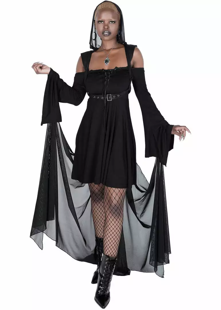 Killstar Speak To Spirits Cape Black 3 Killstar Speak To Spirits Cape Black