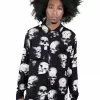 New In Killstar Men Fatal Attraction Skulls Shirt Black 2 New In Killstar Men Fatal Attraction Skulls Shirt Black