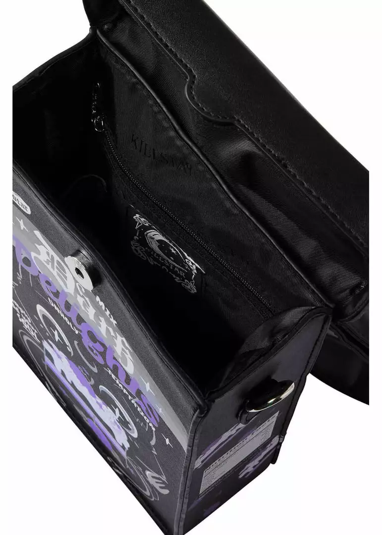 Killstar Dark Delights Cat Backpack Shoulderbag Black 5 Killstar Dark Delights Cat Backpack Shoulderbag Black