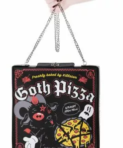 Killstar Goth Pizza Shoulderbag Black