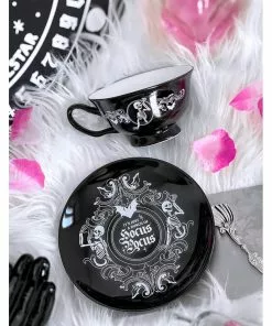 New In Killstar Hocus Pocus Tea Cup & Saucer Black