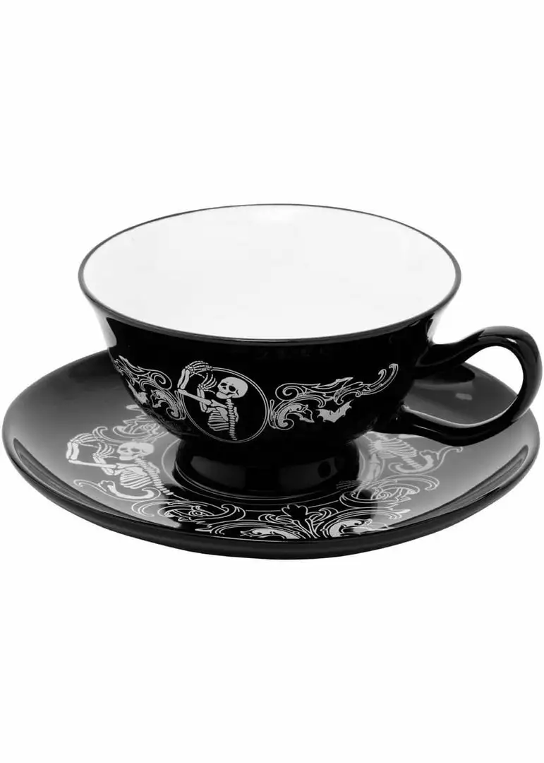 New In Killstar Hocus Pocus Tea Cup & Saucer Black 5 New In Killstar Hocus Pocus Tea Cup & Saucer Black