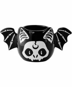 Killstar Chiroptera Bat Cat Mug Black New In