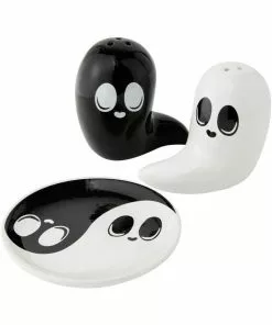 Killstar Spooky Ghost Salt & Pepper Shaker Black White