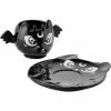 Killstar Kittea Cat Tea Cup & Saucer Black 2 Killstar Kittea Cat Tea Cup & Saucer Black
