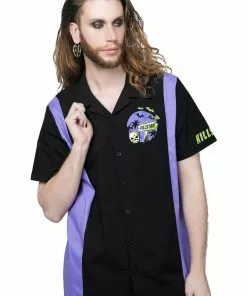 Killstar Vince Ray Kon-Tiki 50's Bowling Shirt Black 7 Killstar Vince Ray Kon-Tiki 50's Bowling Shirt Black