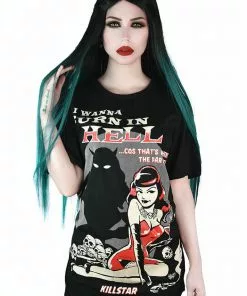New In Killstar Vince Ray She Devil T-Shirt Black