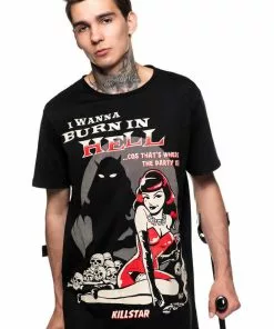 New In Killstar Vince Ray She Devil T-Shirt Black