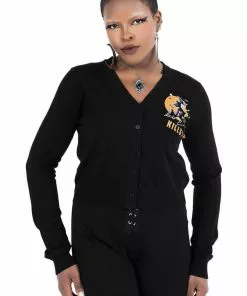 Killstar Vince Ray Witch Queen 50's Cardigan Black New In 5 Killstar Vince Ray Witch Queen 50's Cardigan Black New In
