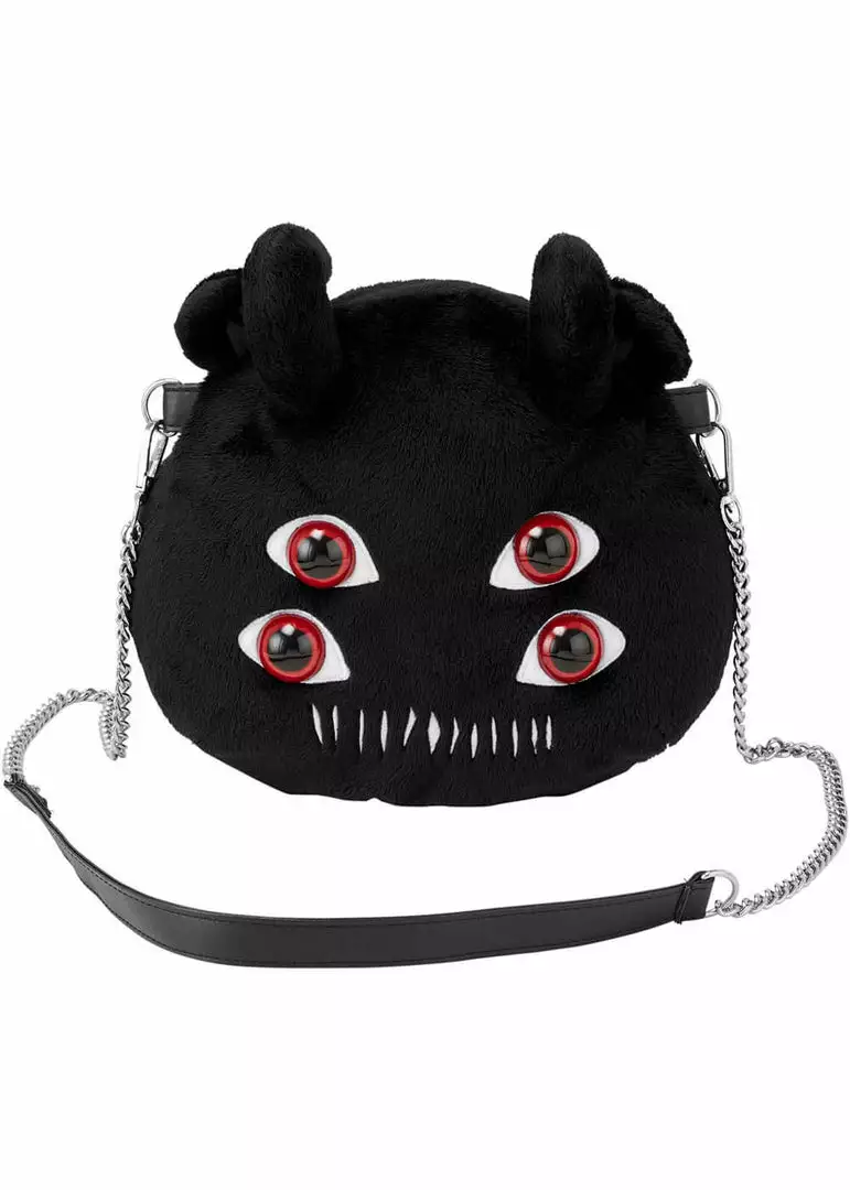 New In Killstar Kreeptures Don't Care Handbag Black 3 New In Killstar Kreeptures Don't Care Handbag Black