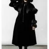Killstar Ravens Velvet Coat With Cape Black 1 Killstar Ravens Velvet Coat With Cape Black