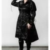 New In Killstar Evarose Brocade Coat Black